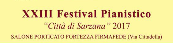 XXIII Festival pianistico 2017